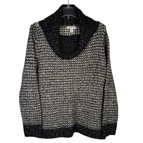 Coldwater Creek Woman's Size XL Cowl Neck Wool Blend Gray Sweater - Picture 1 of 4